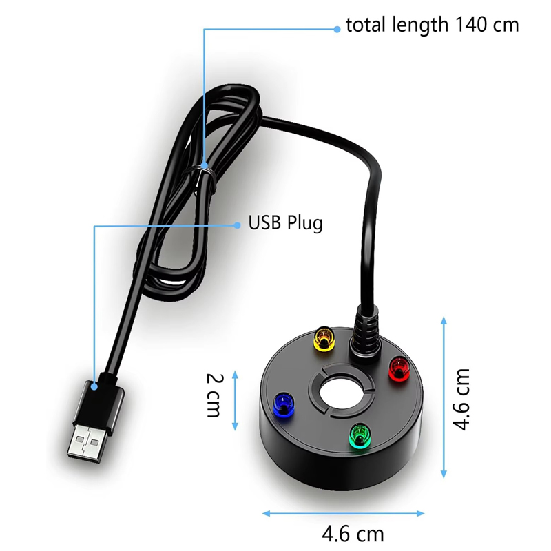 USB 4LED Ultrasonic Mist Maker - Terrarium Fogger Ultrasonic 评论和价格